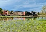 NS 3472 with H75 returning to Allentown Yard